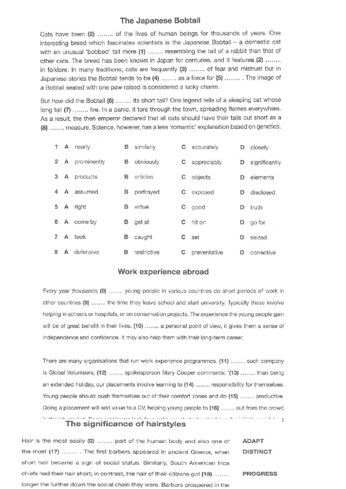 C1 EXAM Comprehensive Reading & Use of English Guide - Studocu