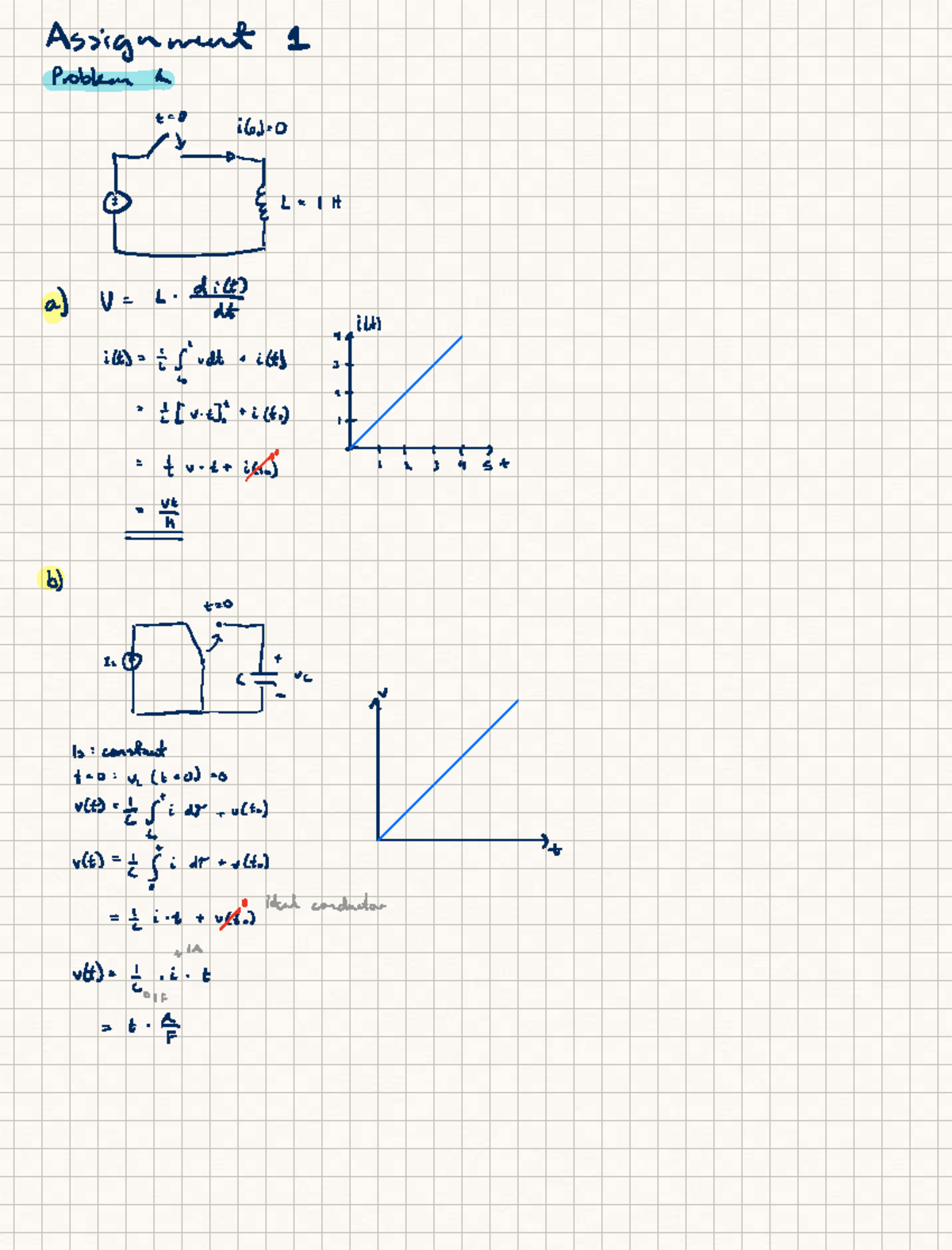 Indel Assignment 1: Circuit Analysis and Capacitor Behavior - Studocu