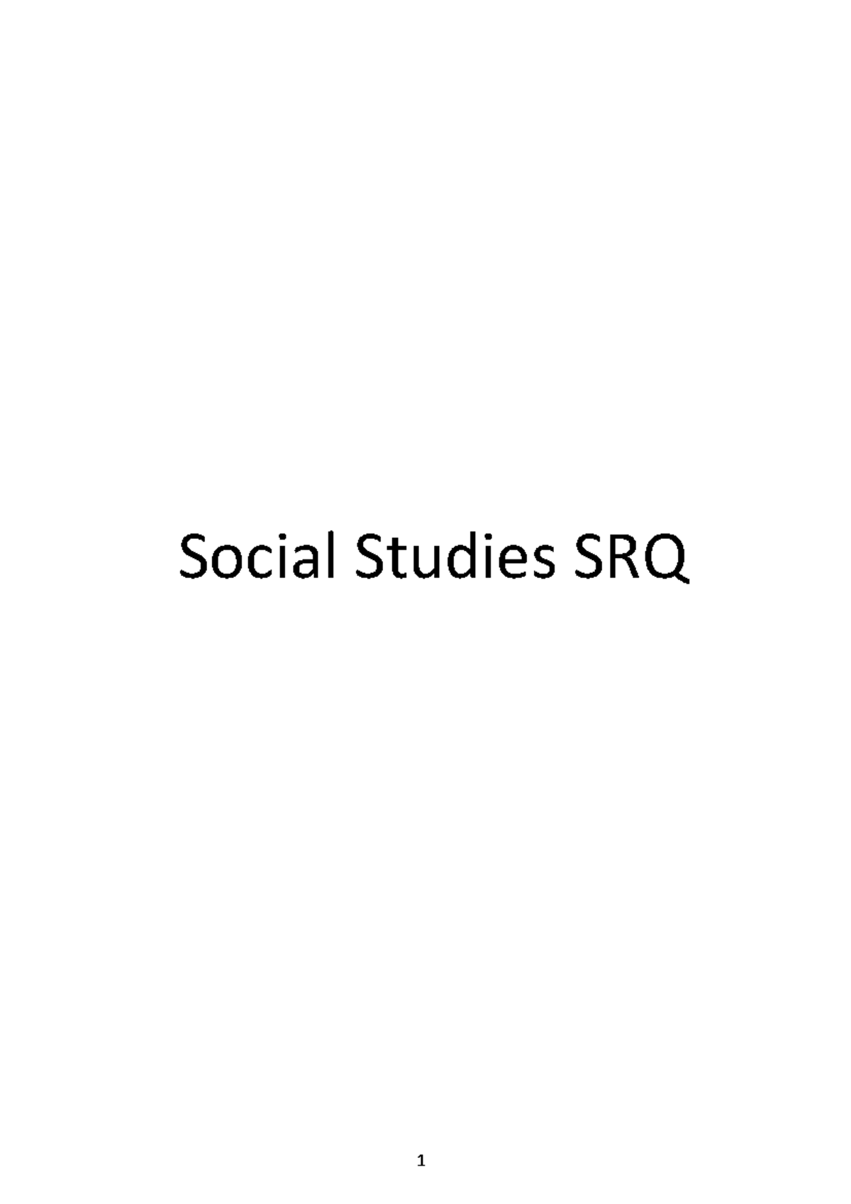 Model answers for O-Level Social Studies SRQ, including hobbies and toys.