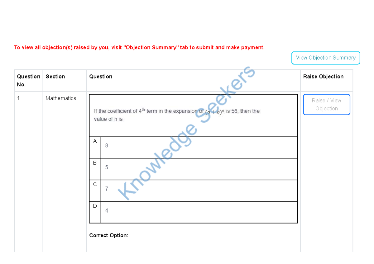 MCA CET Previous Year Actual Papers - Mathematics Section Analysis