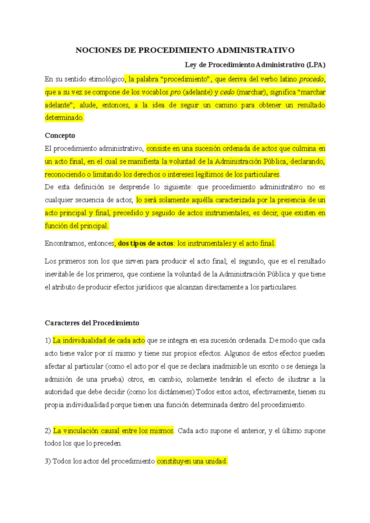 Resumen LGAP - RESUMEN LEY GENERAL DE LA ADMINISTRACIÓN PÚBLICA RESUMEN ...