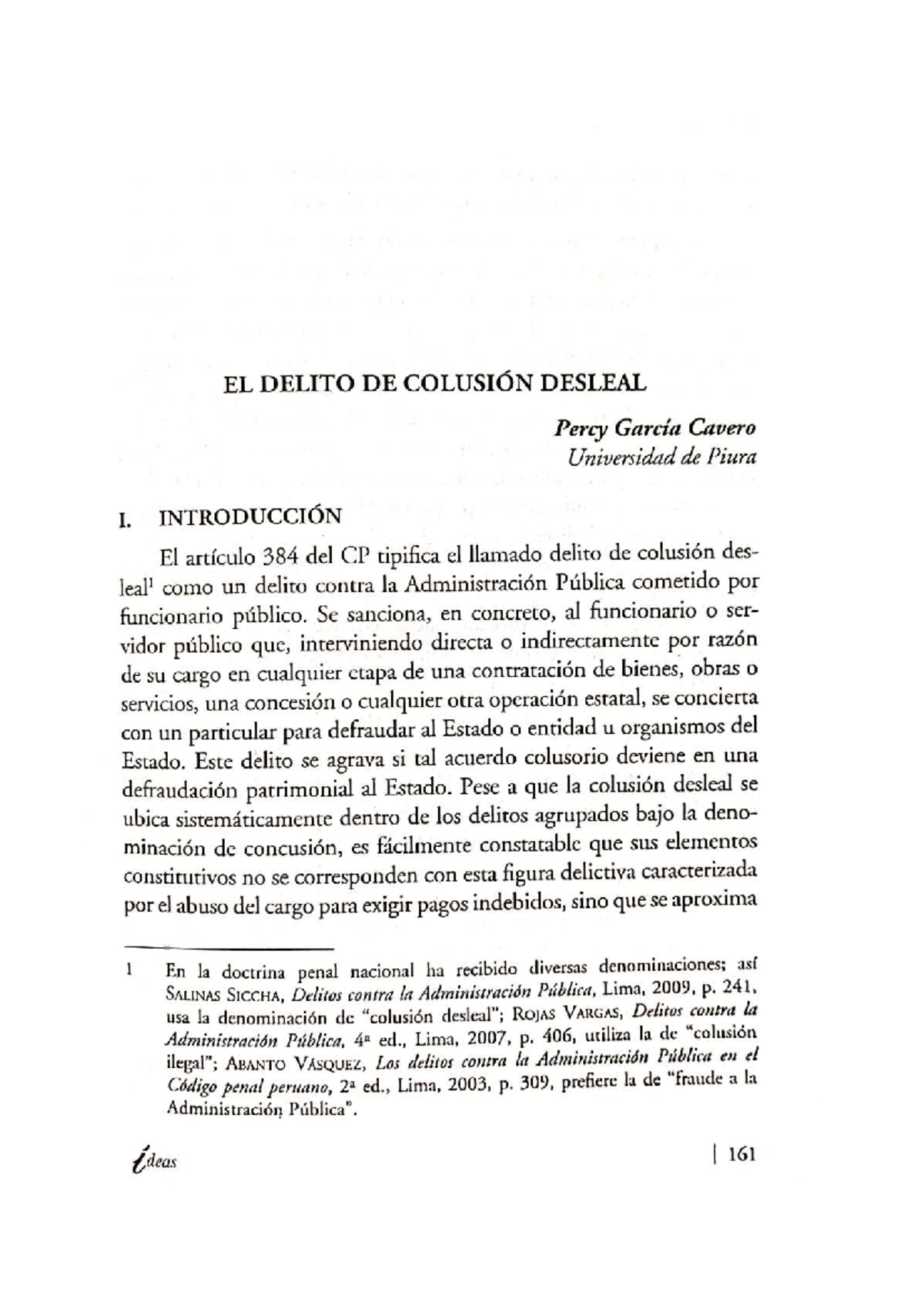 El Delito de Colusión Desleal en la Administración Pública - L14 - Studocu
