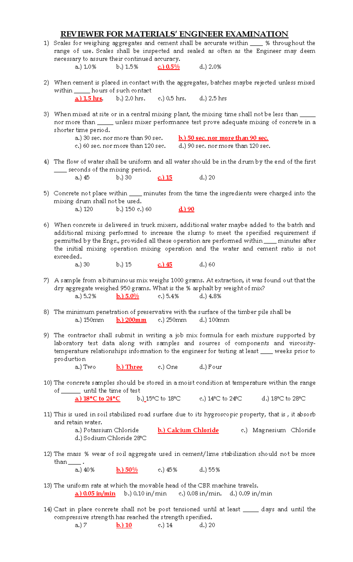 Materials Engineer Reviewer IV-B: Key Concepts and Test Preparation ...