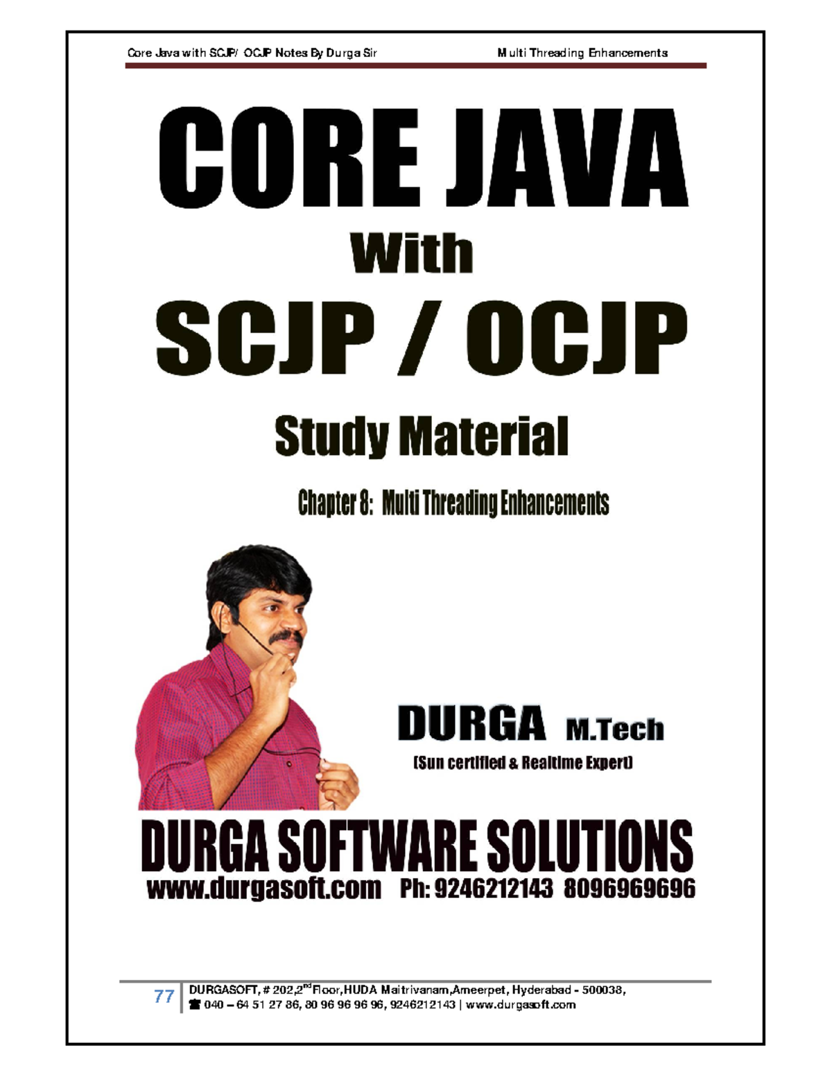 Java Multi-Threading Concepts and Enhancements Notes (CS101) - Studocu