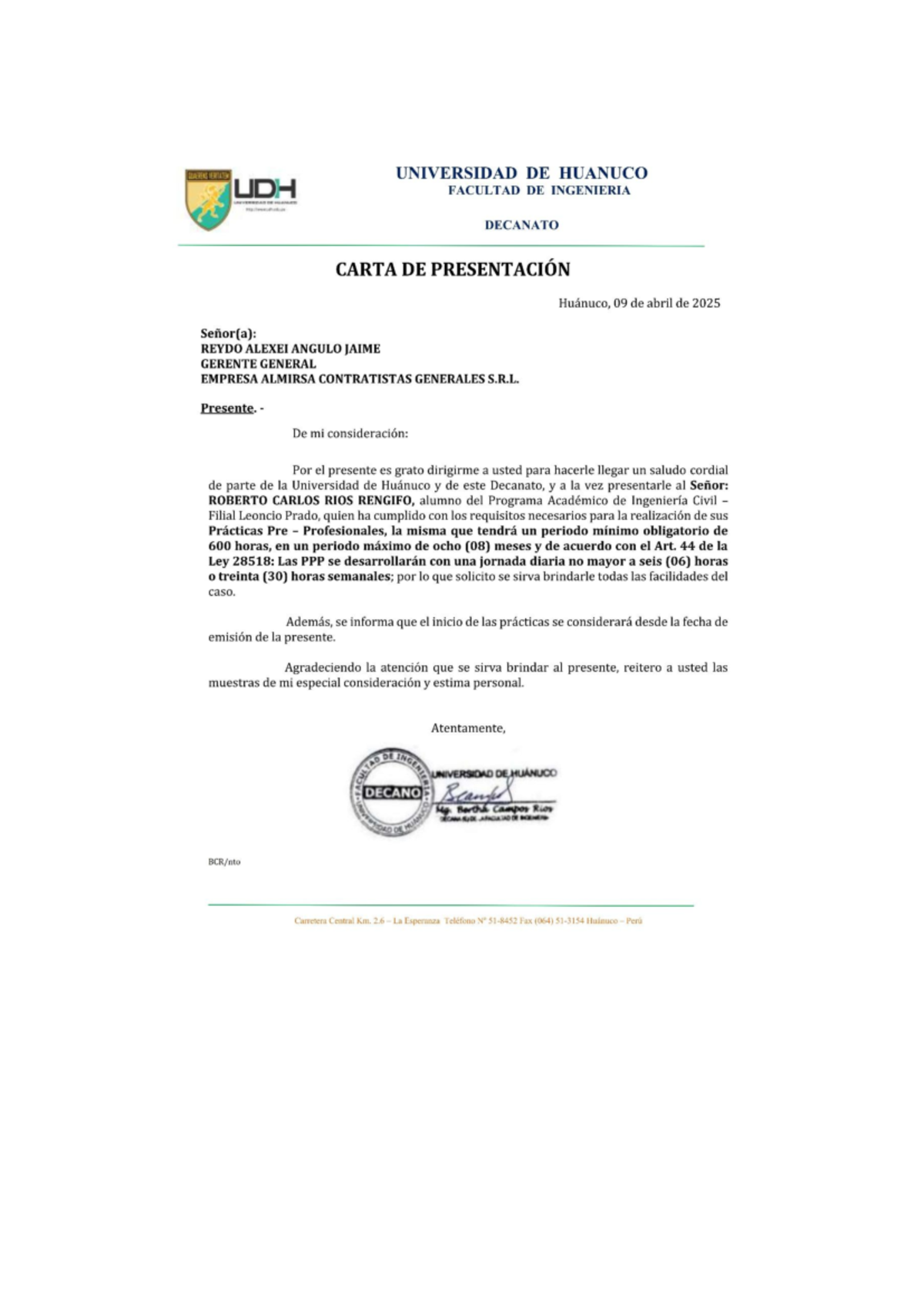 Plan de Prácticas Pre Profesionales I - Ingeniería Civil 2021 - Document Preview