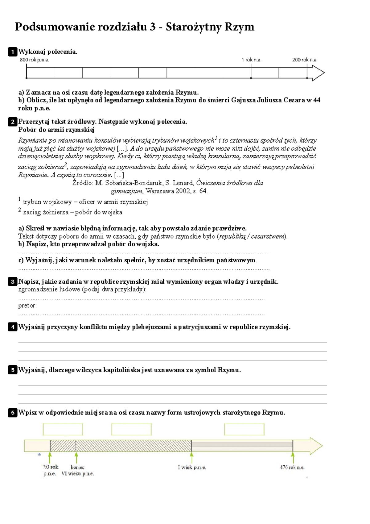 Sprawdzian Z Historii Klasa 5 Dział 3 Nowa Era