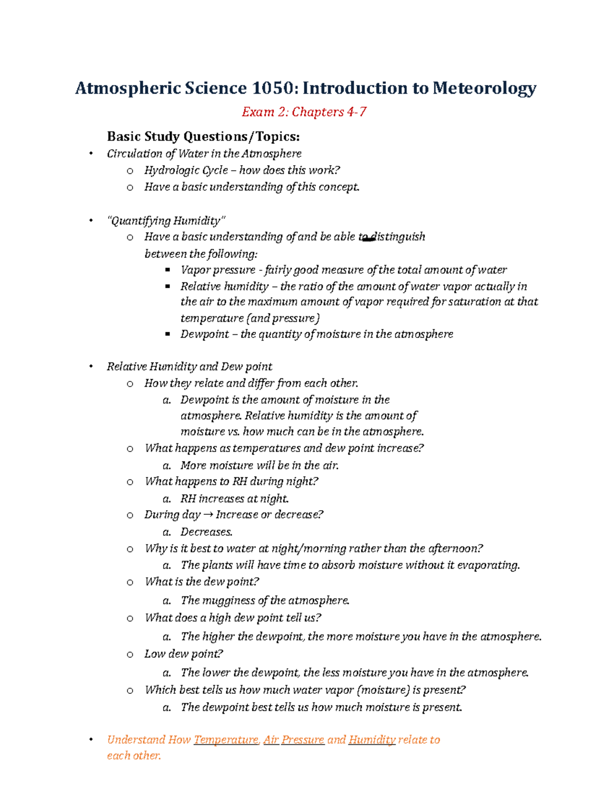 Atmospheric Science 1050 Test 2 review guide - Deprecated API usage ...