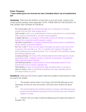 Chapter 4 Reading Guide - Reading Guide Ch 4 Define, in your own words ...