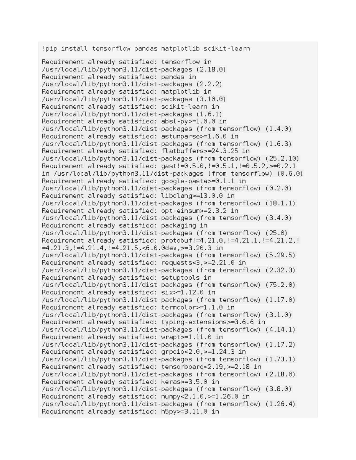 Python File: TensorFlow, Pandas, Matplotlib Installation & Usage Guide ...
