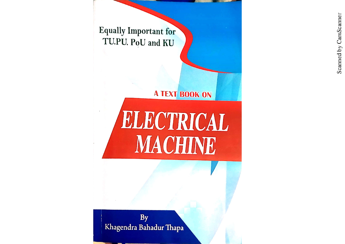 Electrical Machines: Key Insights and Concepts Explained - Studocu