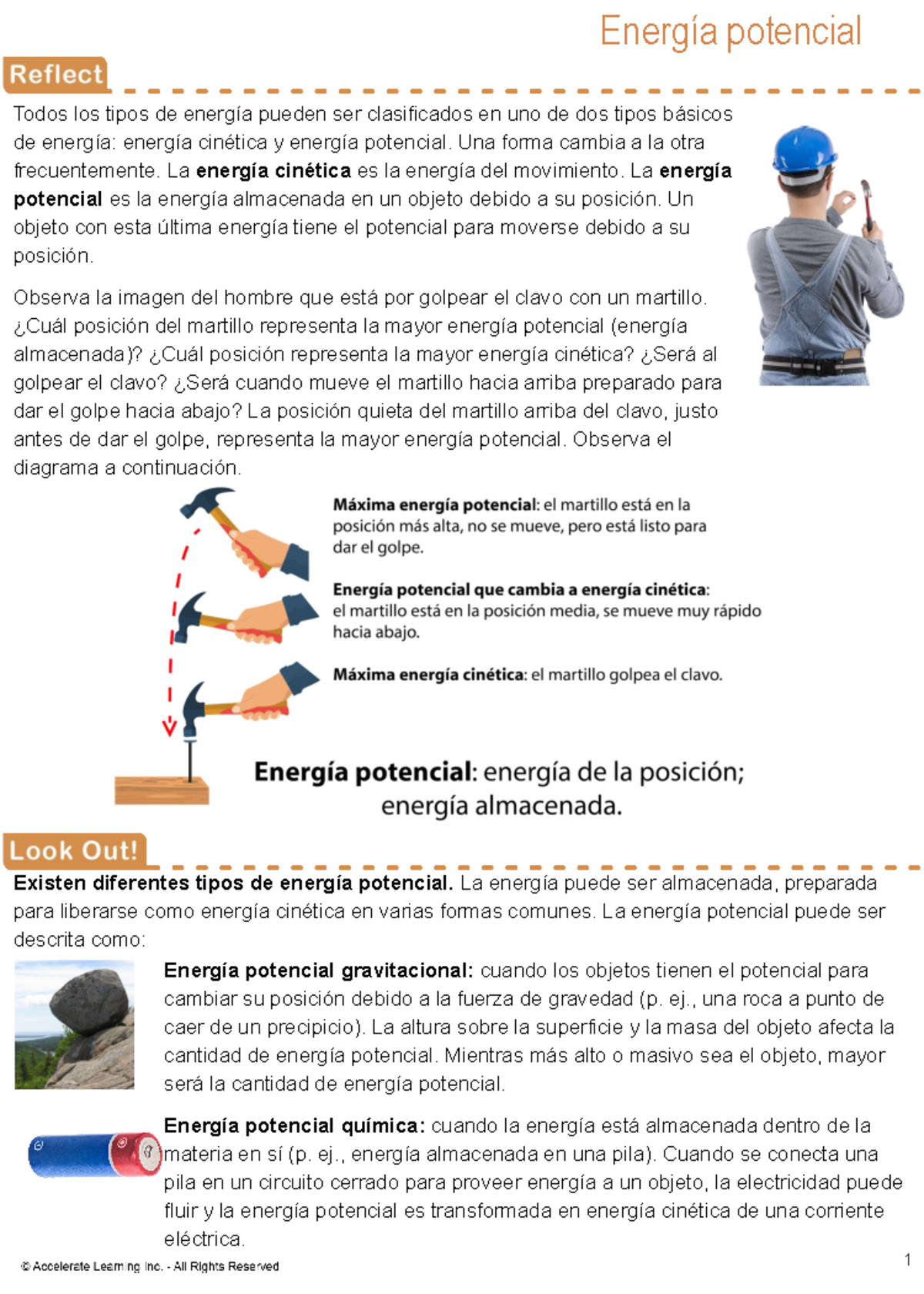 Energía Potencial y Cinética en Física - STEM 101 Exploración - Studocu, image size:1200x1680