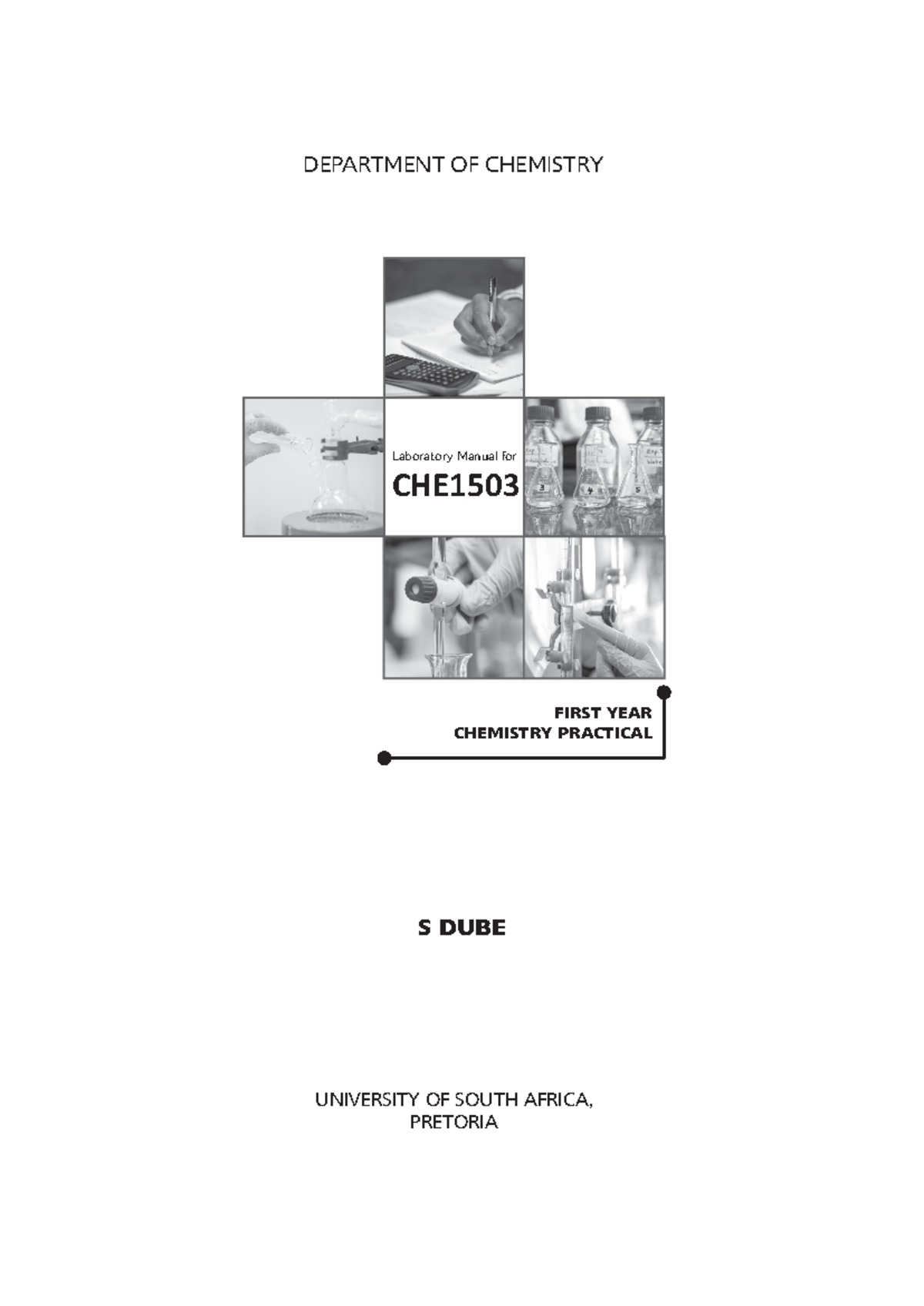 CHE1503-001 Practical Lab Manual: Titration and Chemical Techniques ...