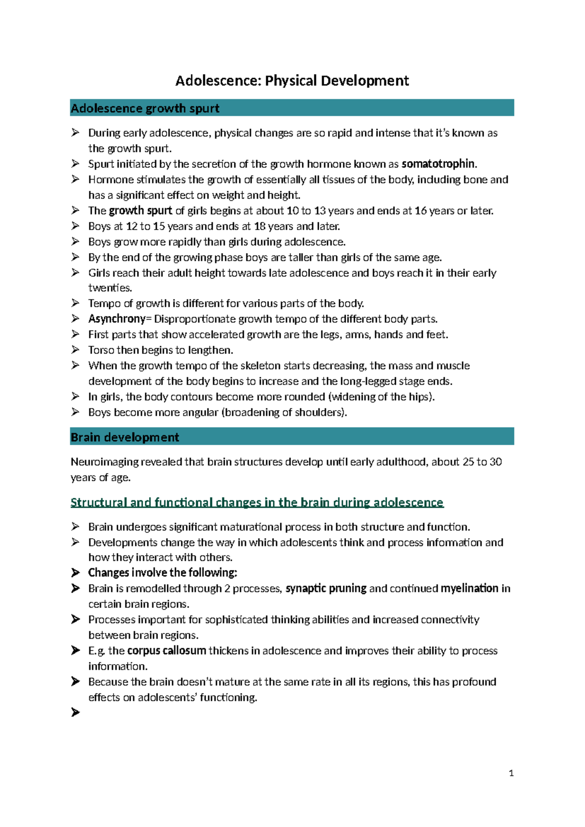 Chapter 19- Adolescence physical development - Adolescence: Physical ...