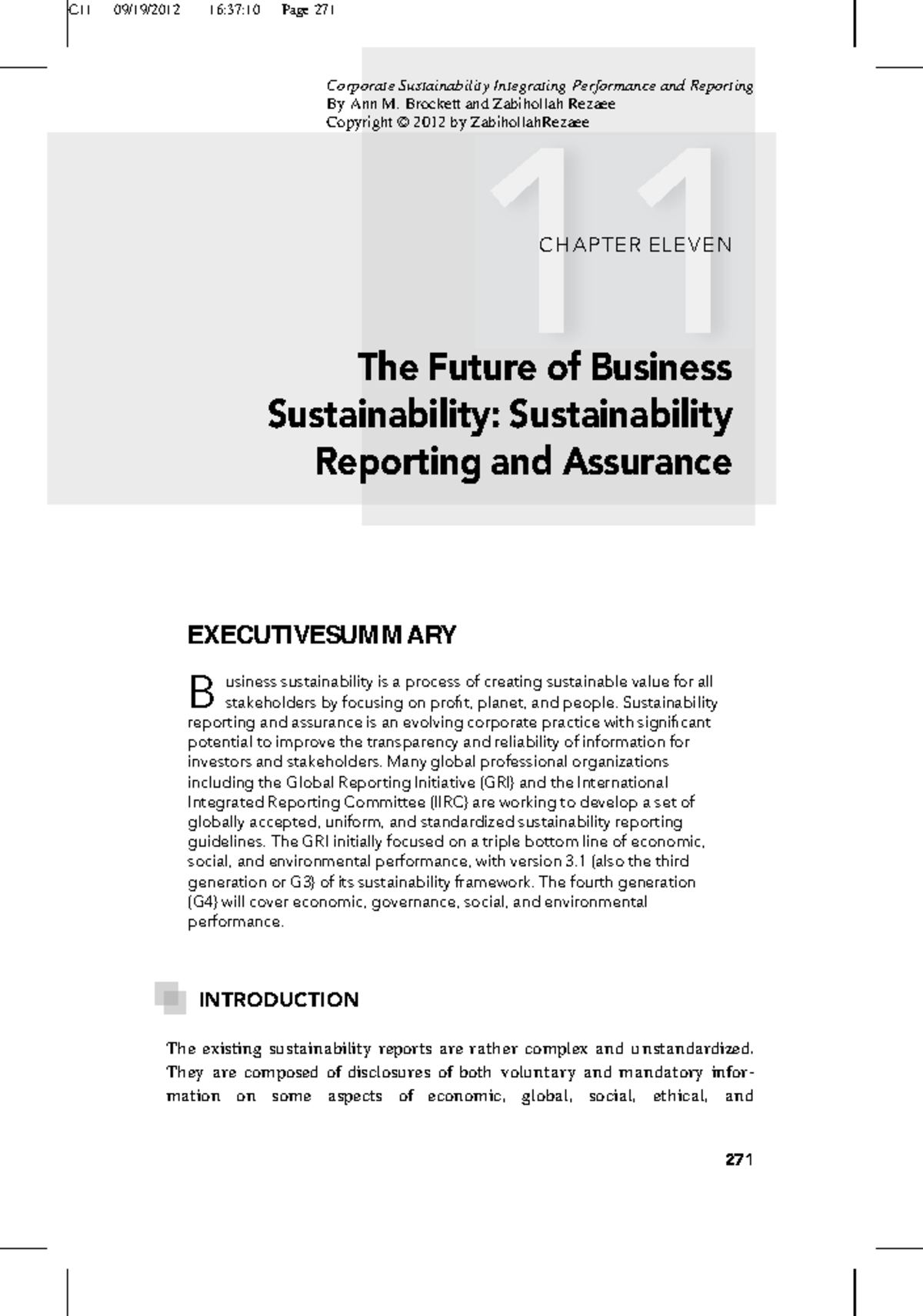 C11 Chapter 11: The Future of Business Sustainability and Reporting ...
