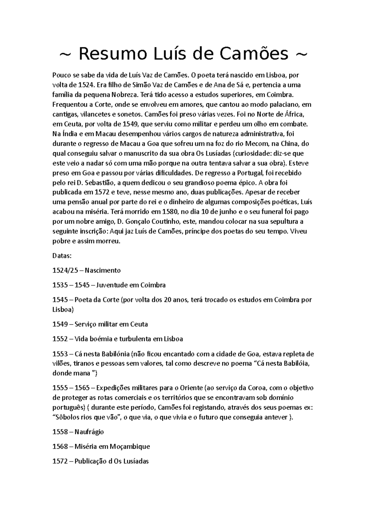 Camões e os Lusíadas-convertido - Curso: Letras Licenciatura