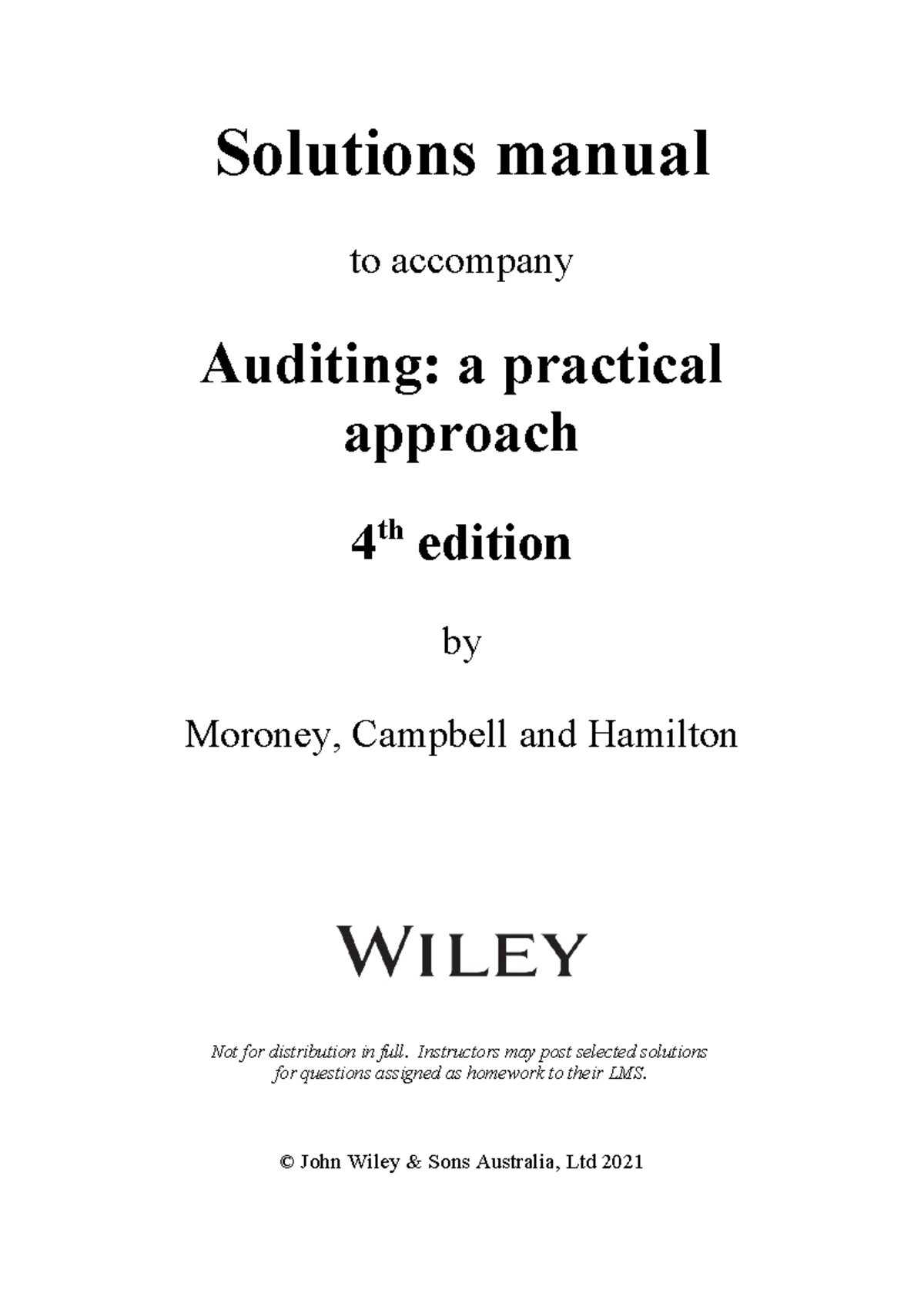 Ch02 ACC 4e Solutions Manual - Ethics & Client Acceptance Insights ...