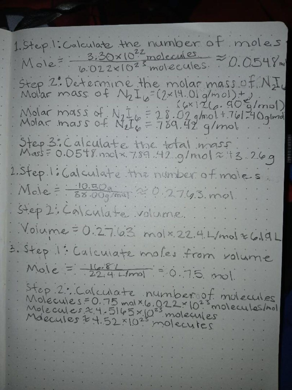 Mole Calculations and Molar Mass Determination - Chem 101 - Studocu