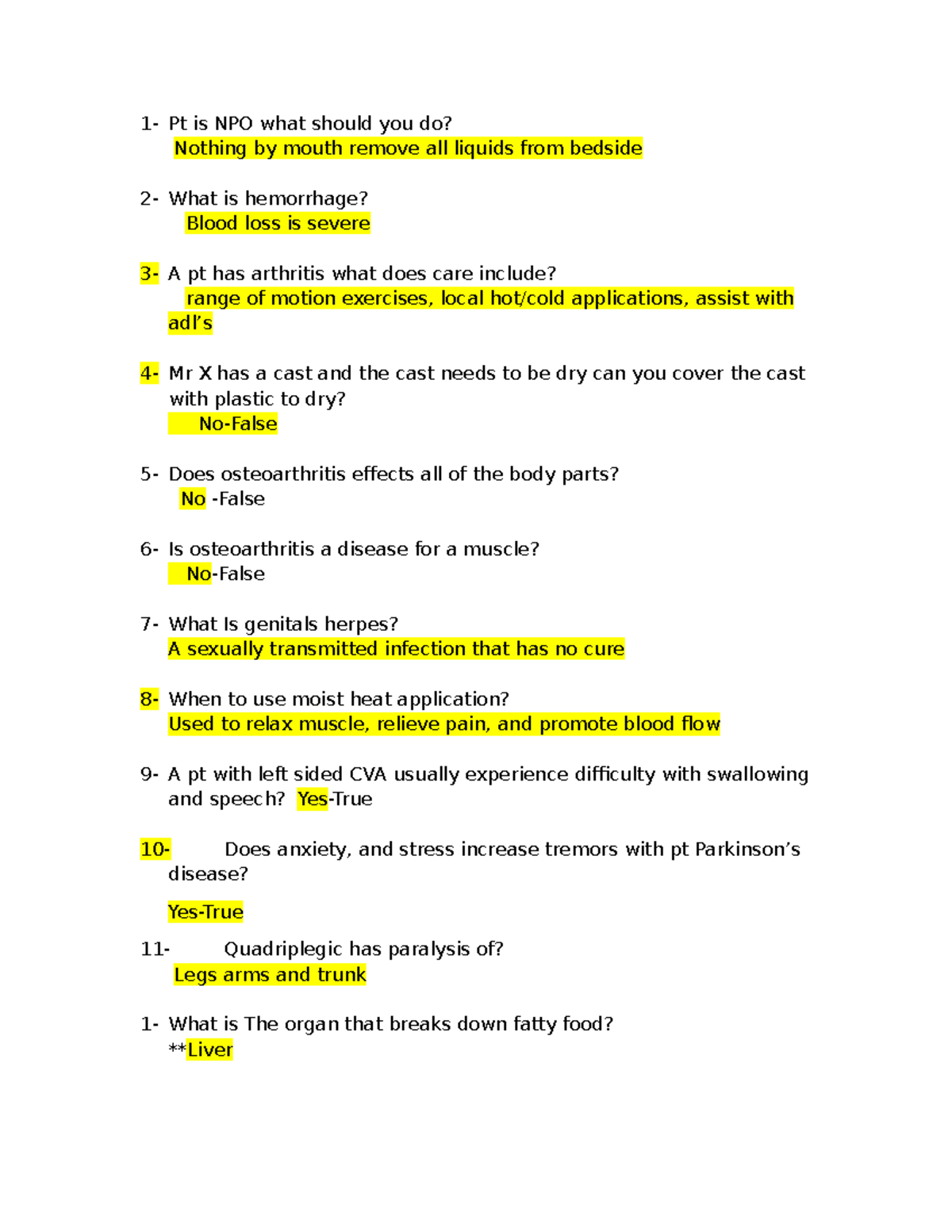 Health Condition Review: Patient Care Guidelines and Considerations ...