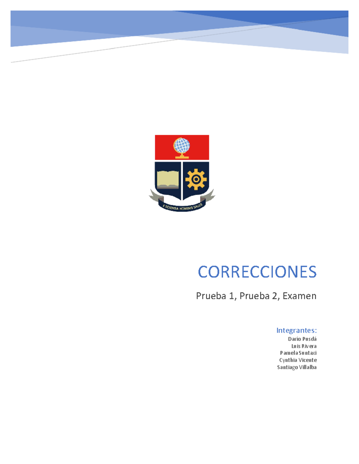 Correcciones Prueba 1 y 2, Examen Final - Logística 101 - Document Preview