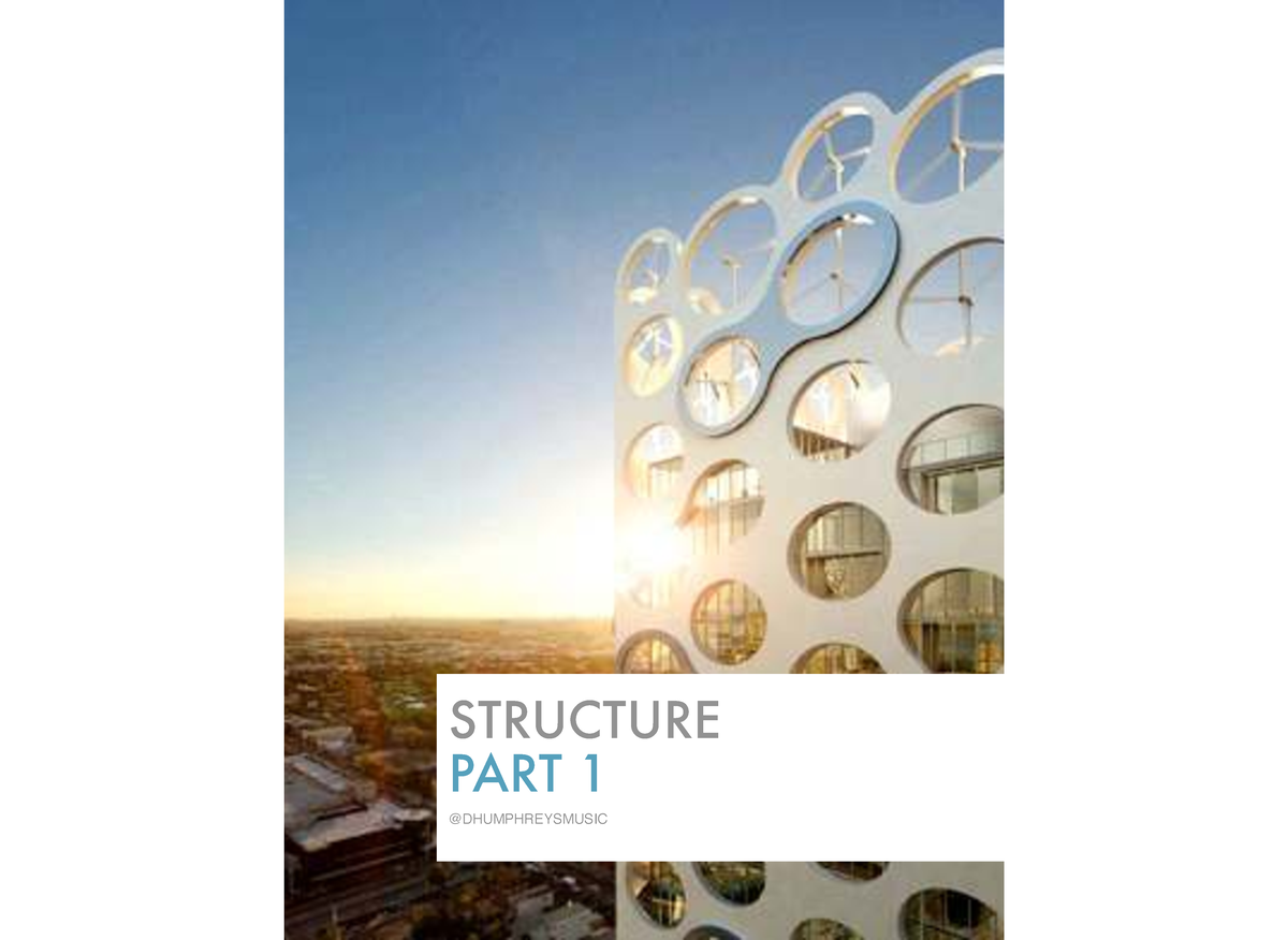 Structure - Part 1: Music Forms & Definitions (SBA73) - Studocu