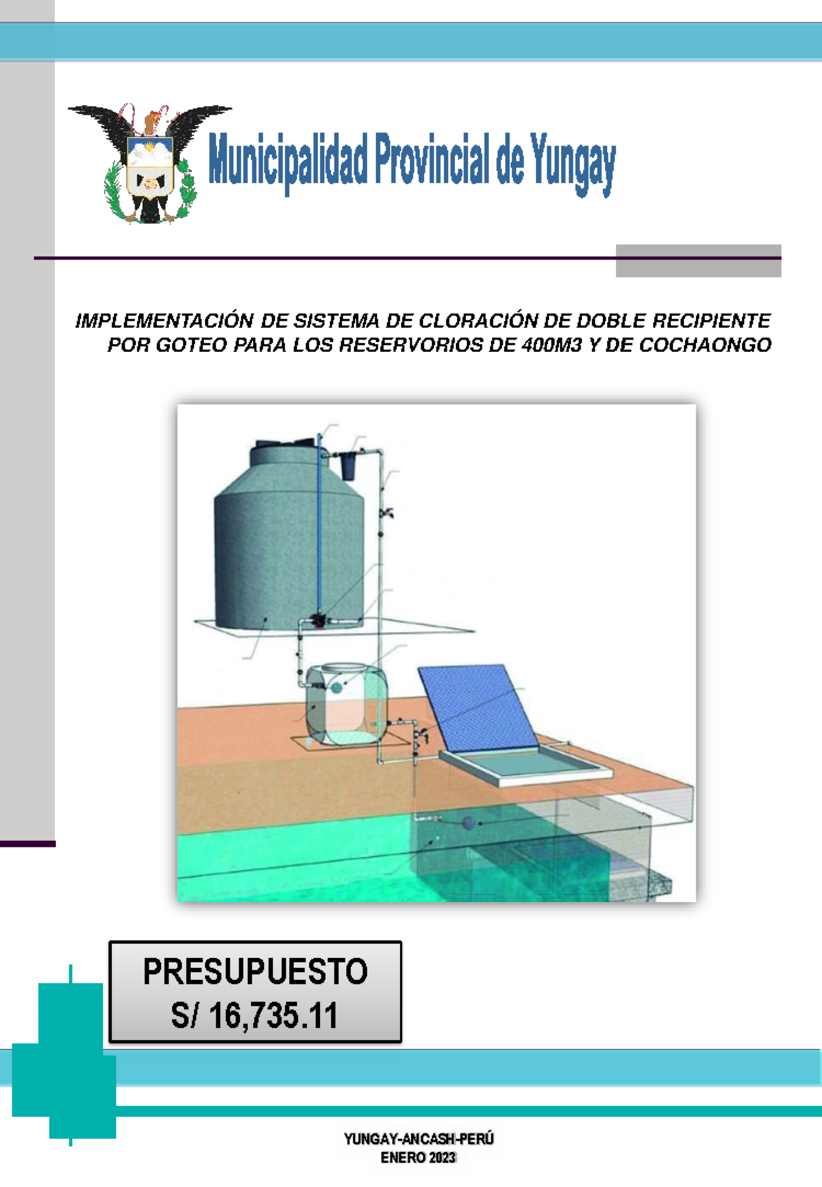 Implementación del Sistema de Cloración Doble Recipiente para ...