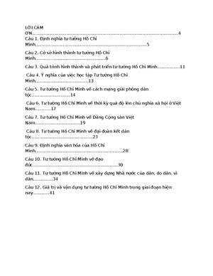 [Solved] C s hnh thnh t tng h ch minh ci no quyt nh nht - tư tưởng hcm ...