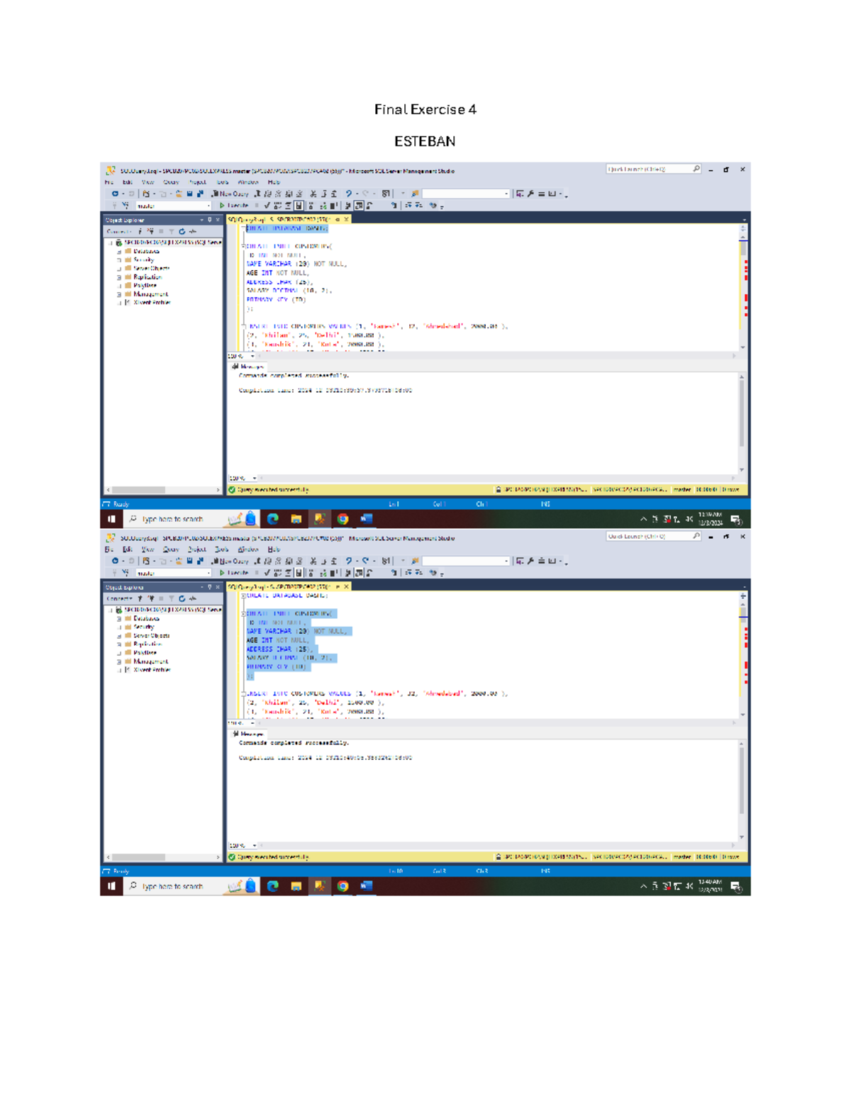 Annotated-Final TECH Exercise on SQL Queries and Procedures - Studocu
