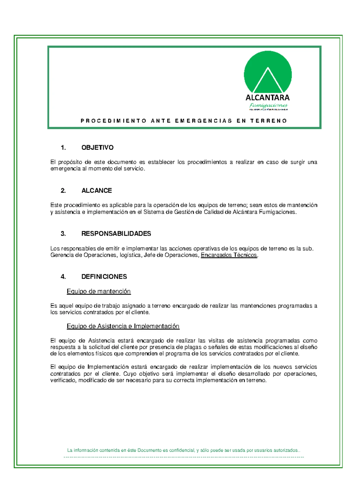Procedimiento para la Eliminación de Roedores Capturados - Calidad ISO ...