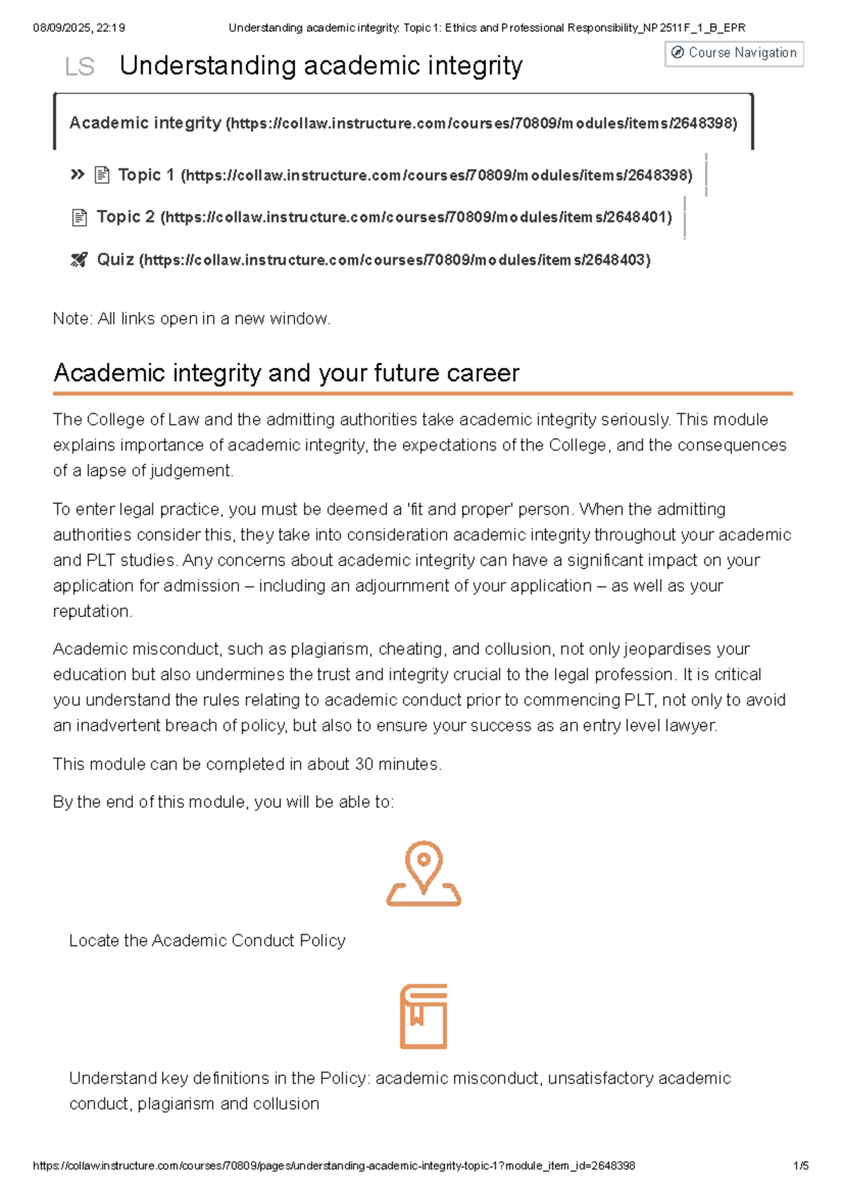 Understanding Academic Integrity: Ethics & Professional Responsibility ...
