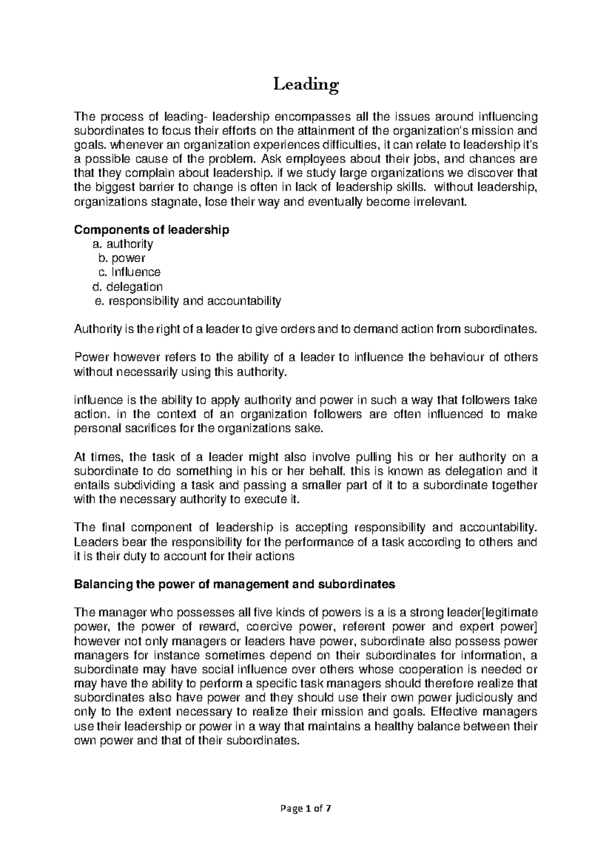 Leadership Dynamics: Understanding Influence and Management Skills ...