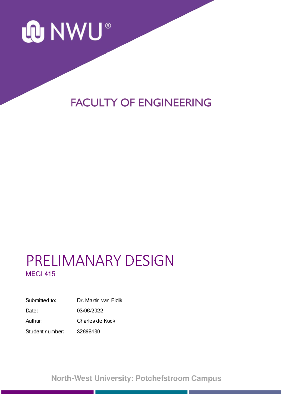 MEGI 415, Assignment 2 - Performance Analysis of Heat Exchanger - Studocu