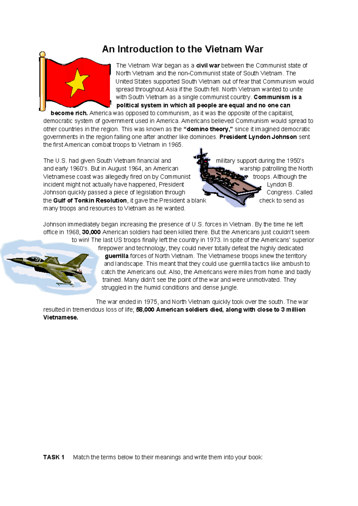 An Introduction to the Vietnam War - The United States supported South ...