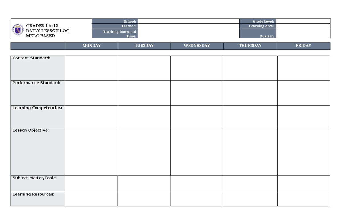 DLL - Use this as guide - Assessment of Learning and Evaluation ...