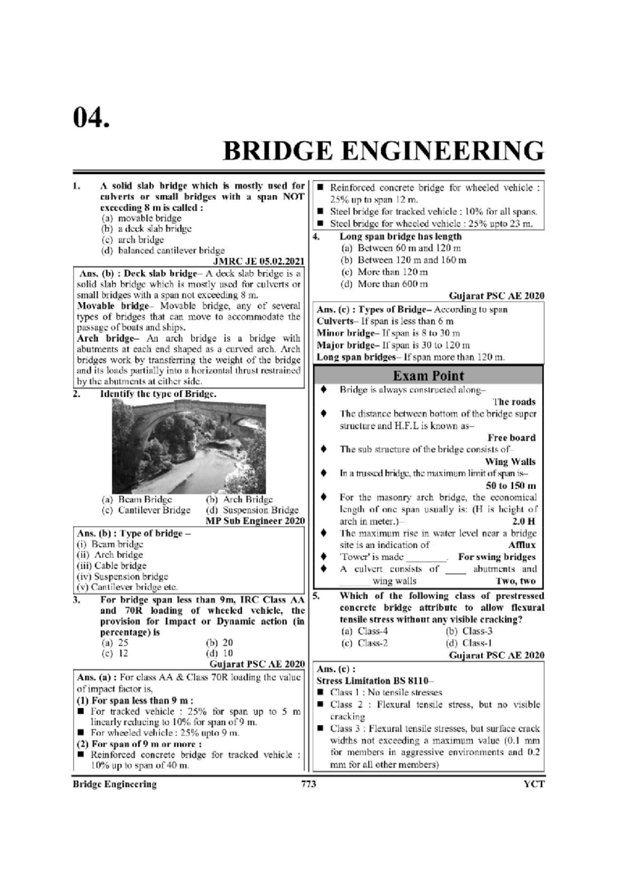 Bridge Engineering - Notes - 04. BRIDGE ENGINEERING 1. A solid slab ...