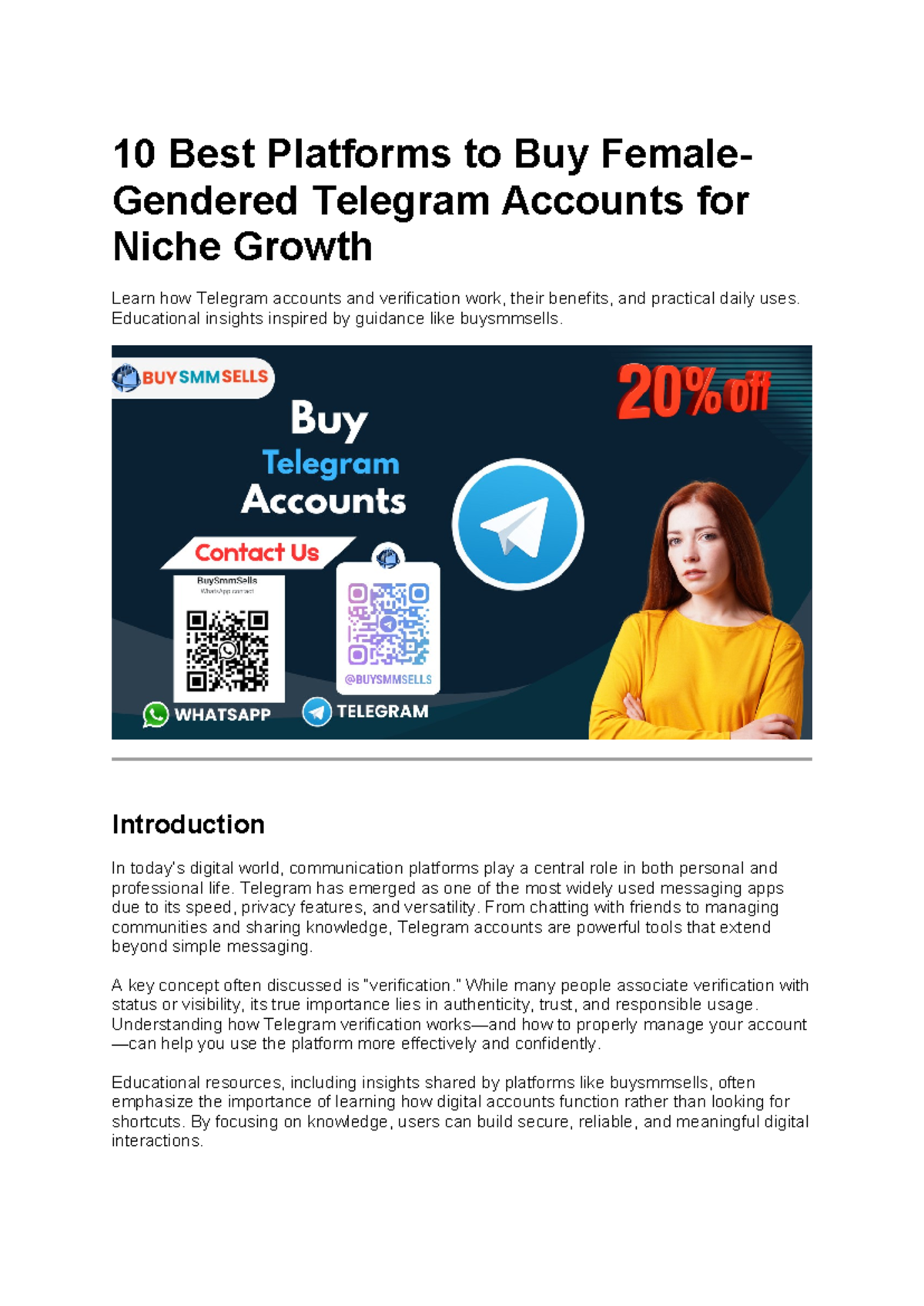 10 Best Platforms for Female-Gendered Telegram Accounts: A Guide - Studocu