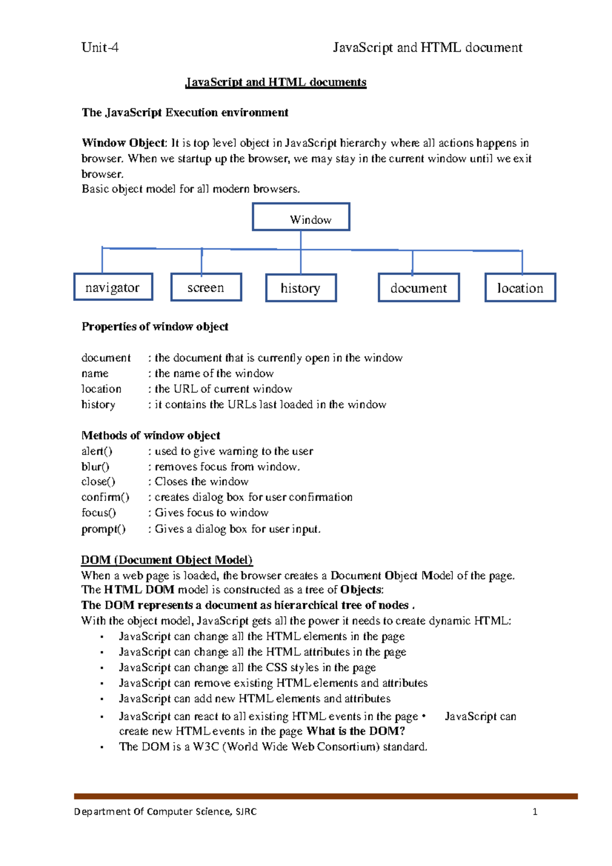 WP-Unit4: Comprehensive Overview of JavaScript Execution Environment ...
