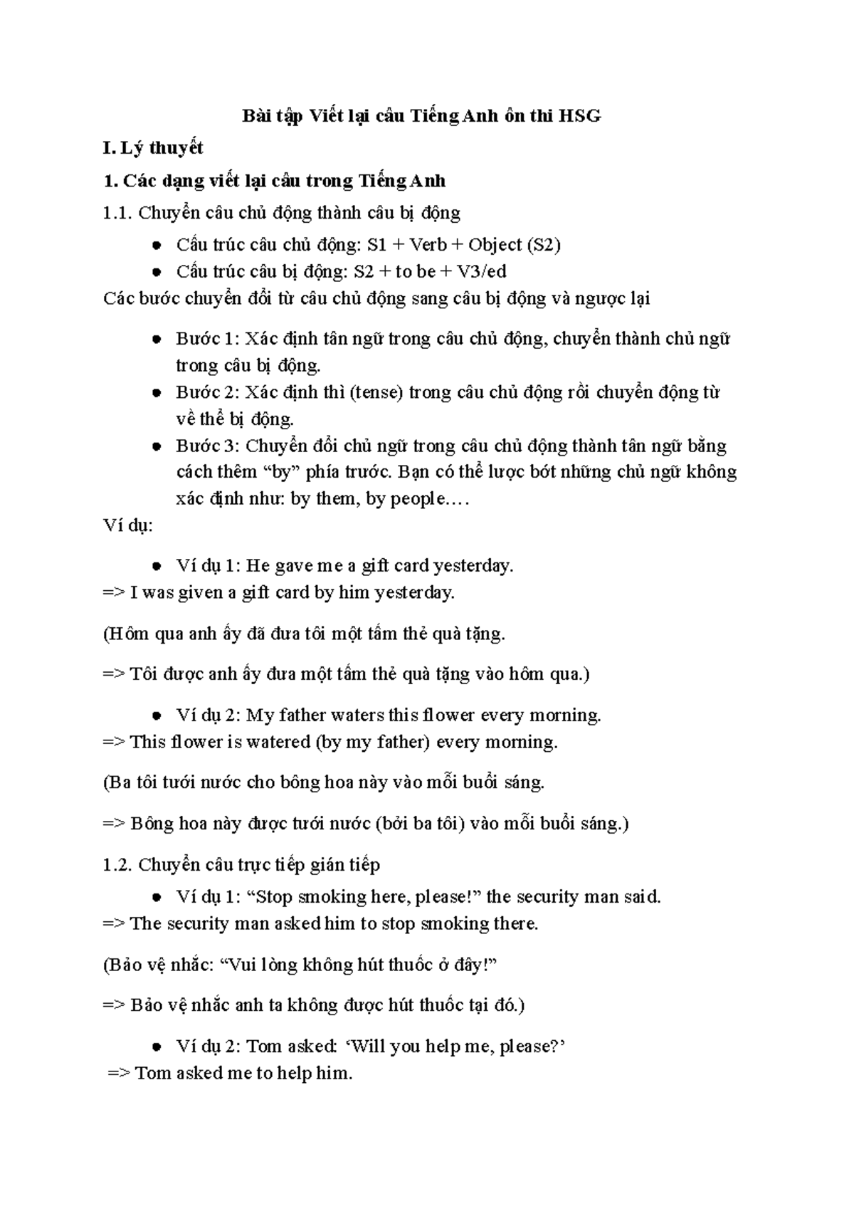 50 bai tap viet lai cau tieng anh on thi hsg co dap an chi tiet c8nx9 ...