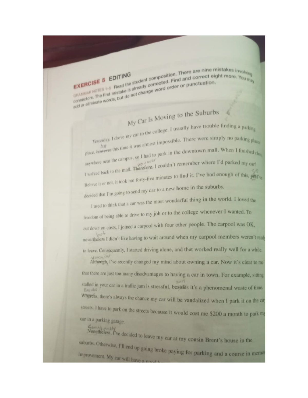 ENG 101: Exercise 5 - Editing Grammar and Composition Notes - Studocu