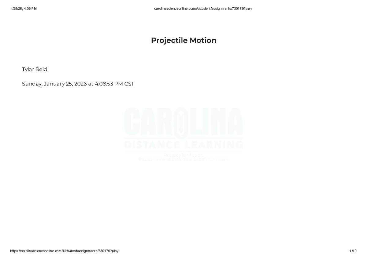 Module 3 Lab 1: Projectile Motion Analysis and Data - Studocu