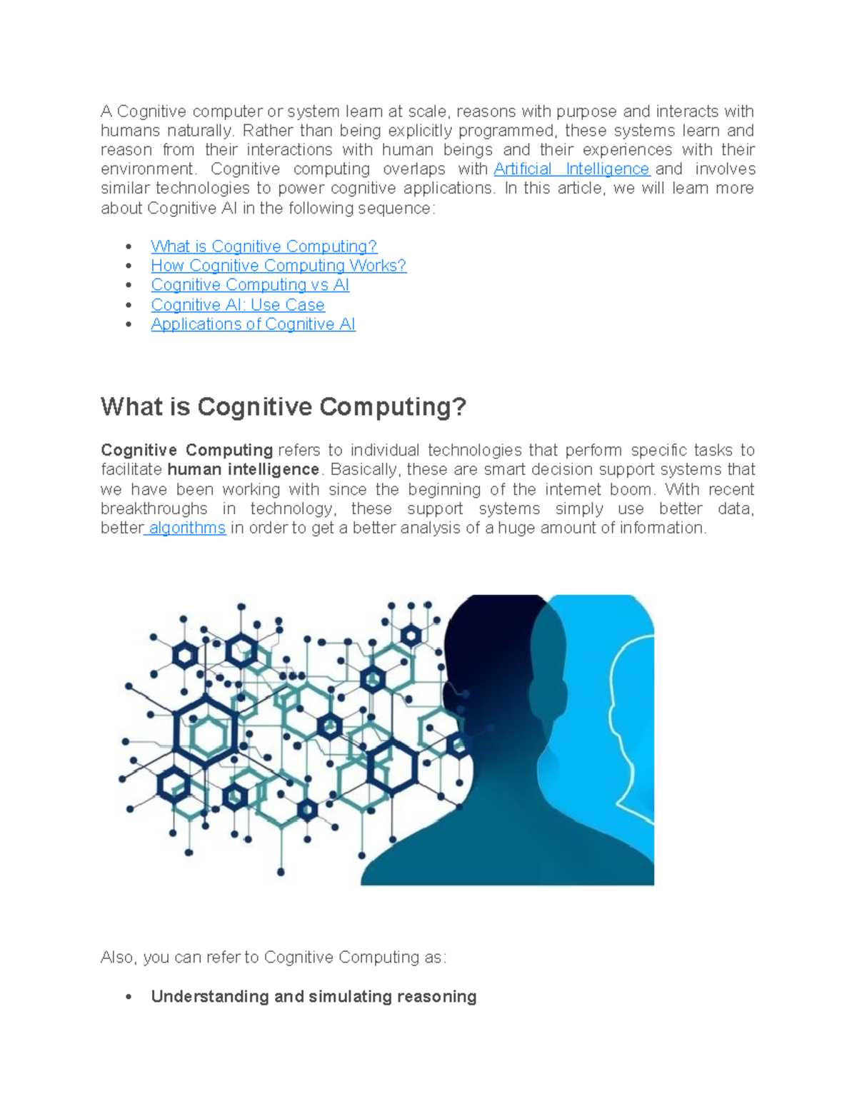 Cognitive Computing - A Cognitive computer or system learn at scale ...