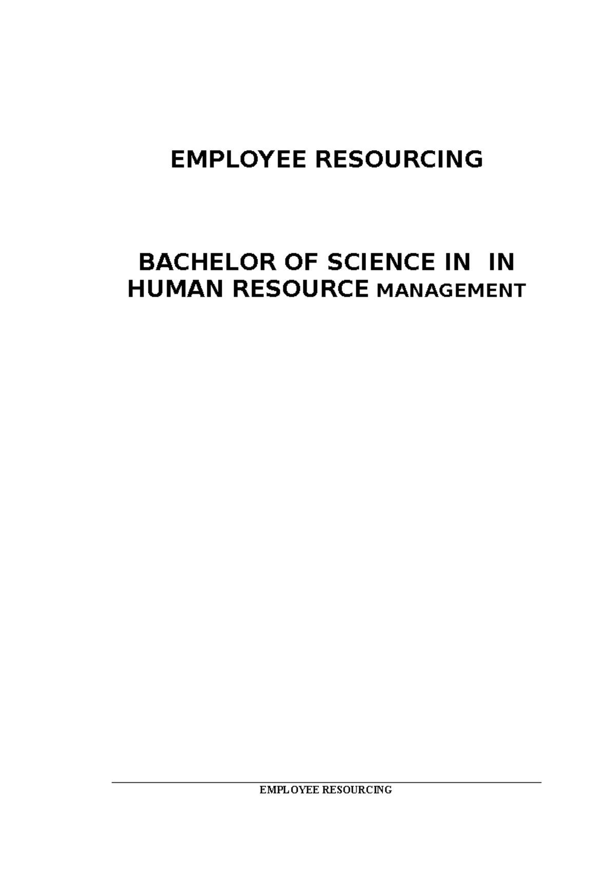BHRM 2.2 Employee Resourcing Study Notes: Productivity & Job Analysis ...