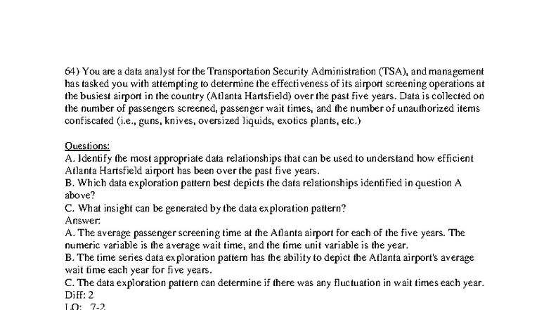 Data Analytics in Accounting 422: TSA Screening Operations Analysis ...