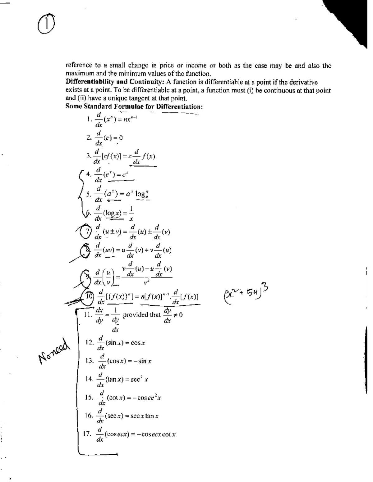 QAM (16.02.22-18.02.22) Lecture Notes on Differentiation Concepts - Studocu