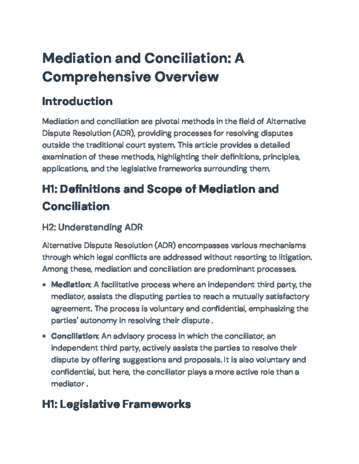 ALRE7311 Alternative Dispute Resolution Module Overview & Resources ...