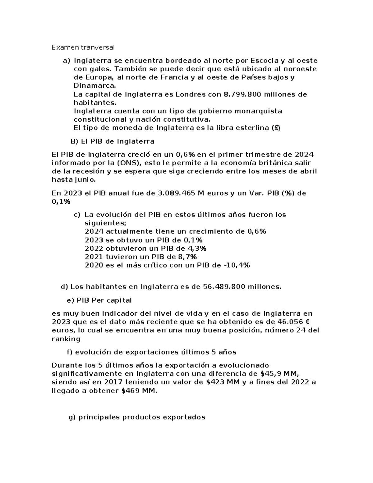 Evaluación Parcial 3 TRA5110: Informe de Auditoría del Control Interno ...