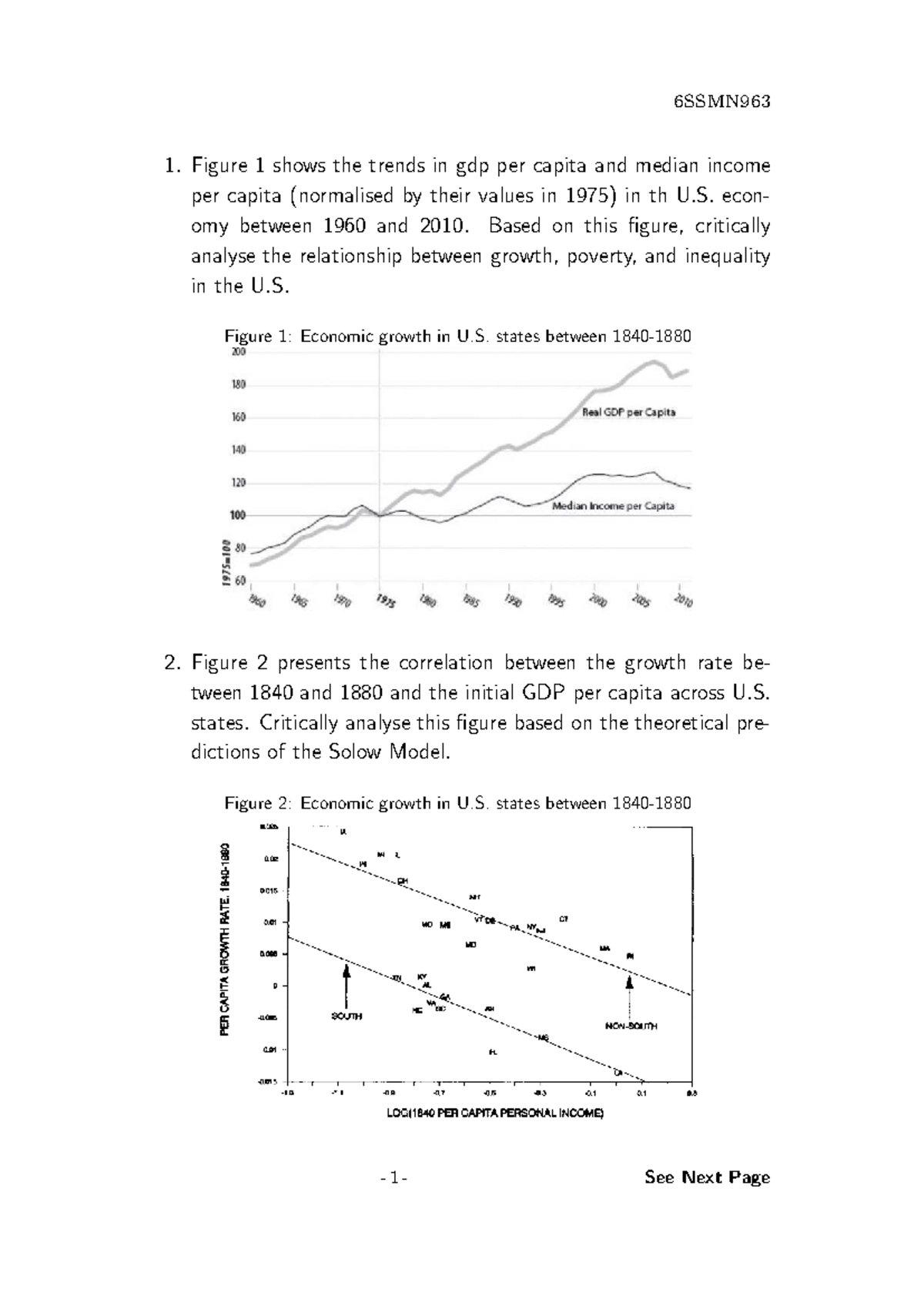 6SSMN963 Economic Growth Analysis: Trends, Models, and Impacts - Studocu