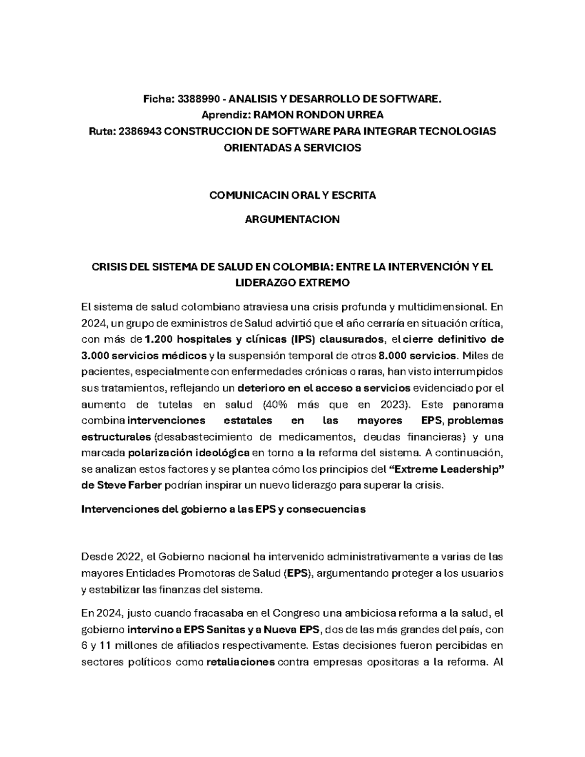 Crisis del Sistema de Salud en Colombia: Análisis y Propuestas (GA4 ...