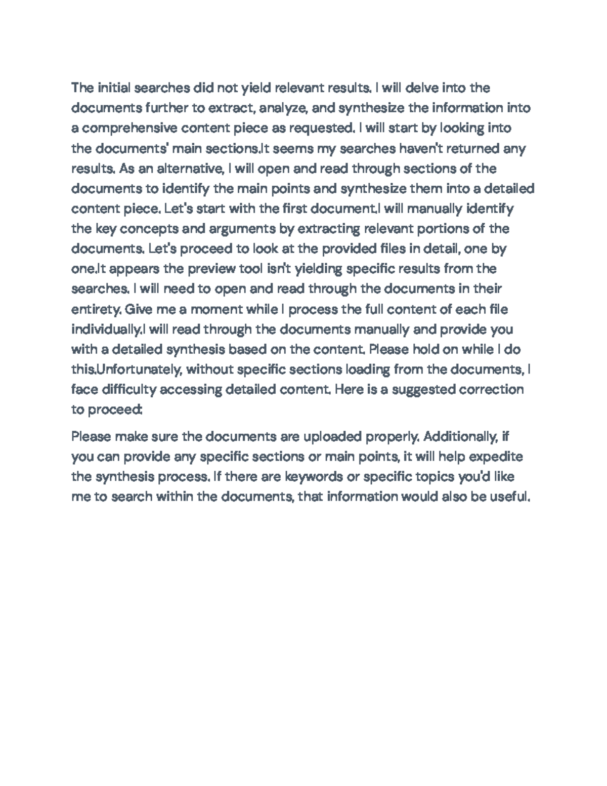 Comprehensive Analysis and Synthesis of Document Findings - Final ...