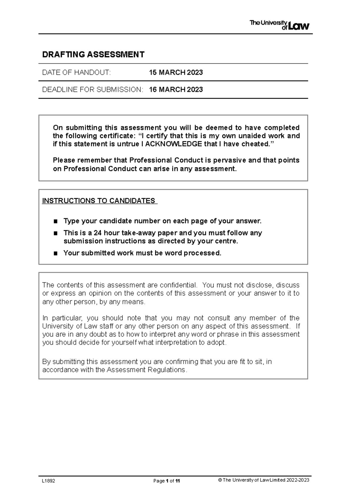Legal Drafting Assessment - Case Study on Makan Sedap Ltd - Studocu