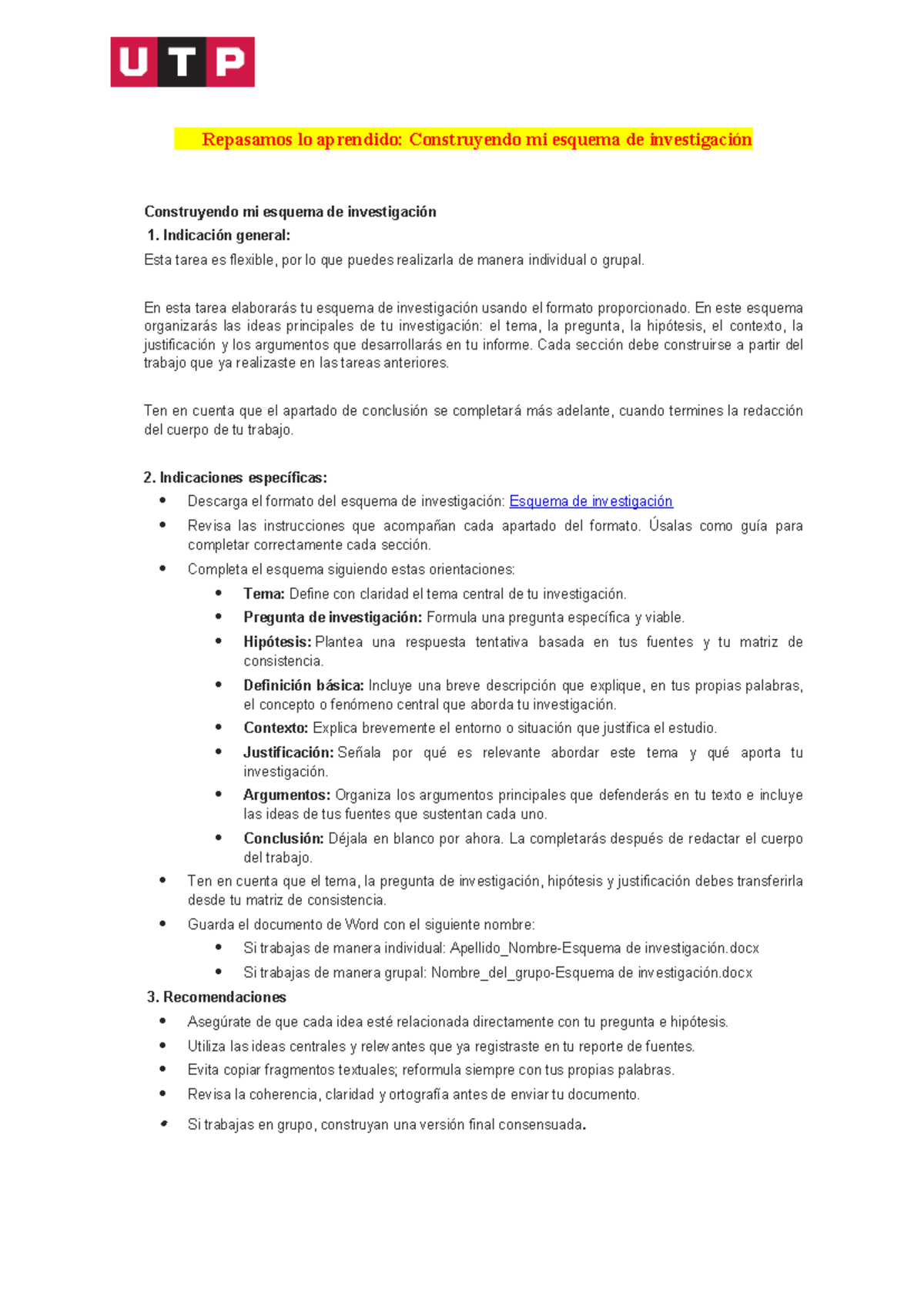 📝 Esquema de Investigación: Construyendo mi Proyecto de Investigación ...